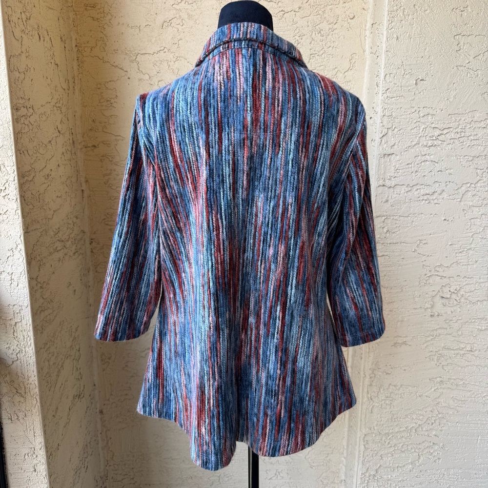Multiples Multicolor Button Front Jacket Sz Ps Co… - image 4